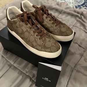 Coach sneakers tan size 7 1/2